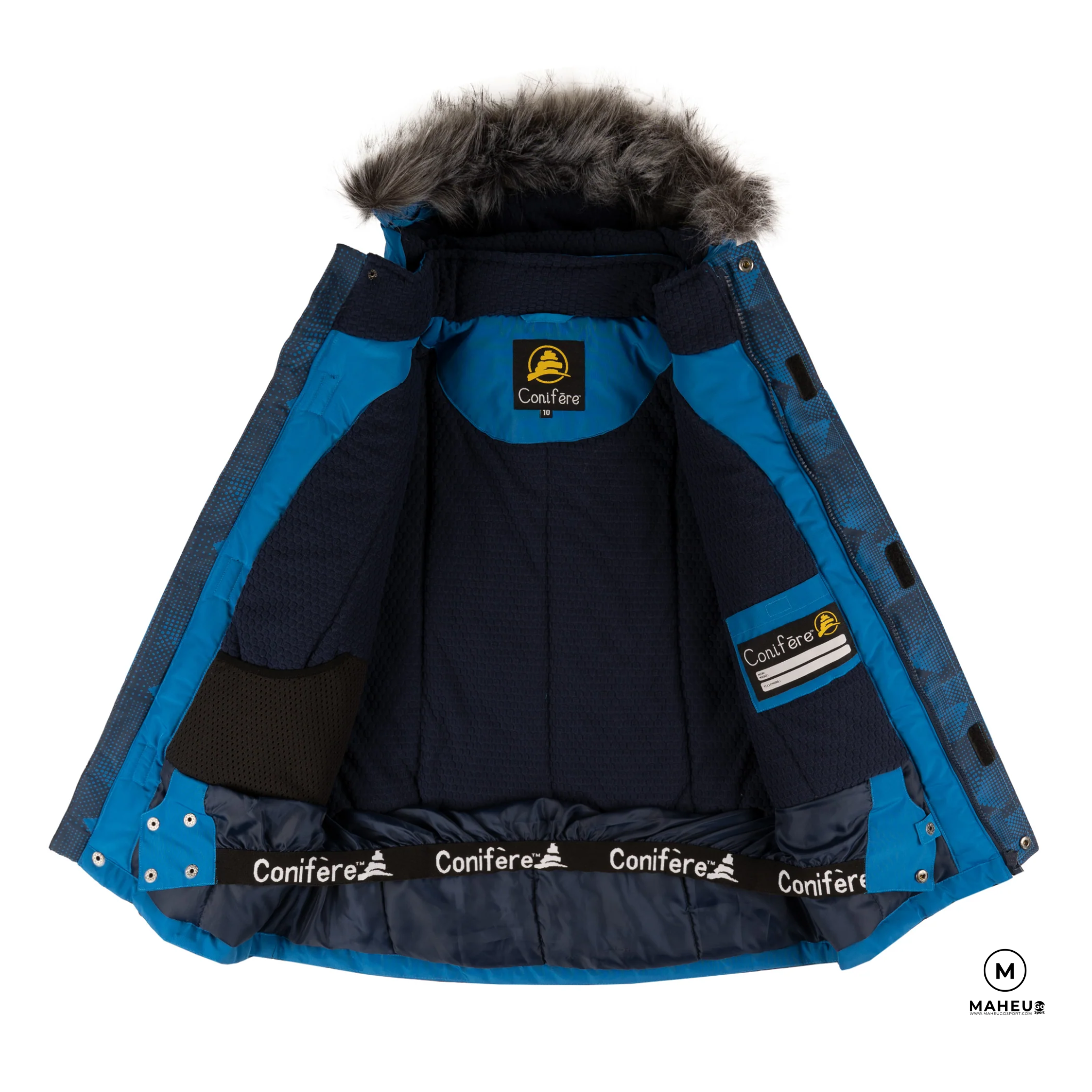 ENSEMBLE NEIGE JUNIOR BOTLEV BLEU CONIFERE - Maheu Go Sport