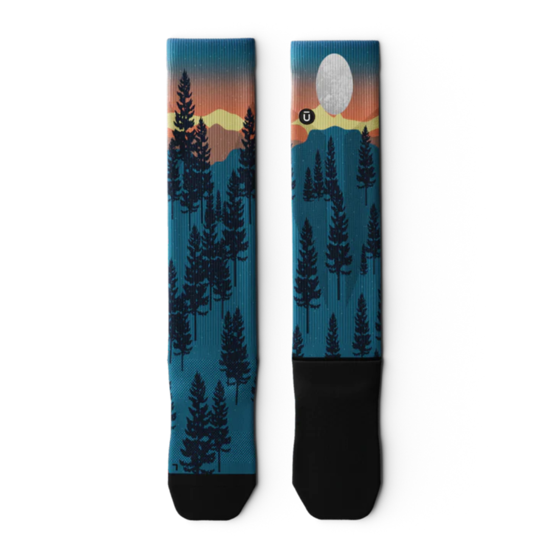 CHAUSSETTES DE COMPRESSION HAUTE ADULTE  BRIGHT NIGHT OUTWAY MAHEU GO SPORT PAIRE