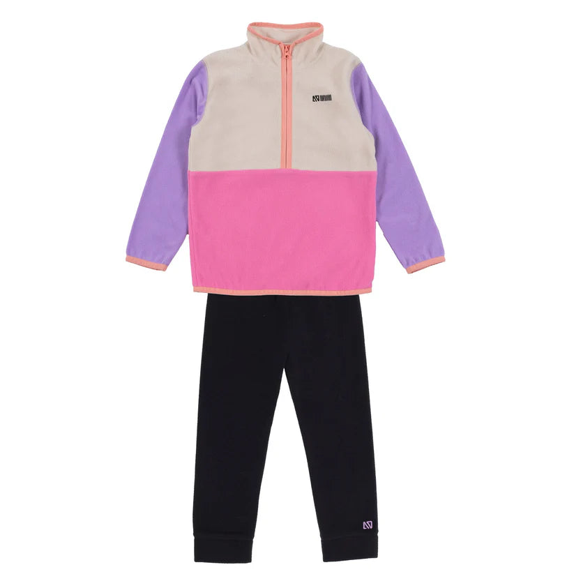 ENSEMBLE SOUS-VÊTEMENT FILLE BLOC COULEURS ROSE 4 À 8 ANS BUWO600 NANO MAHEU GO SPORT DEVANT