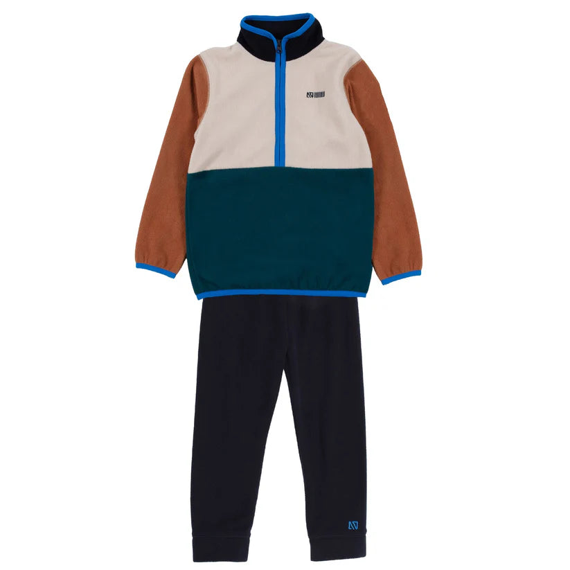 ENSEMBLE SOUS-VÊTEMENT GARÇON BLOC COULEURS SARCELLE BUWP605 NANO MAHEU GO SPORT DEVANT CHANDAIL ET PANTALON