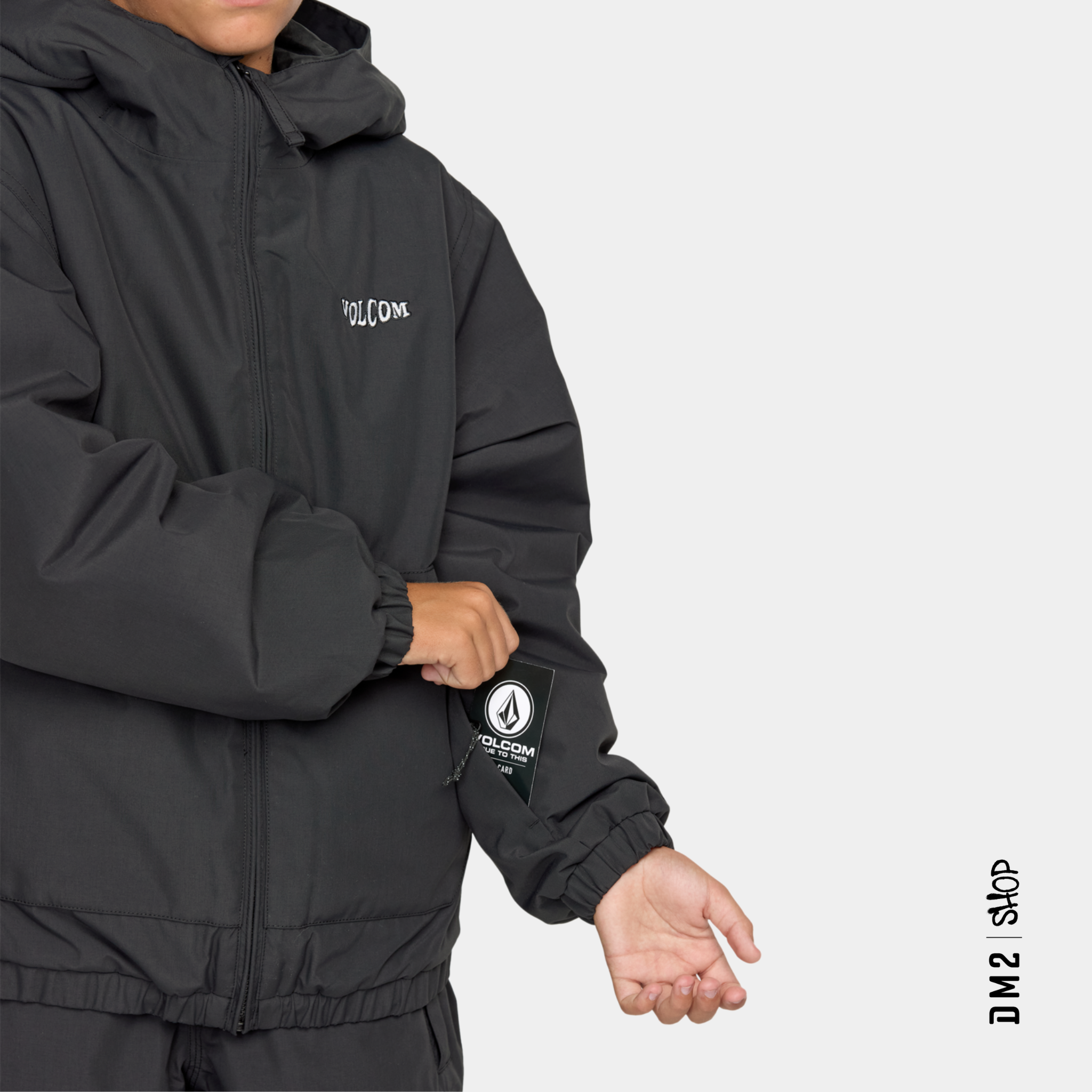 MANTEAU SNOW ISOLÉ - CHAOS FULL ZIP NOIR - JUNIOR