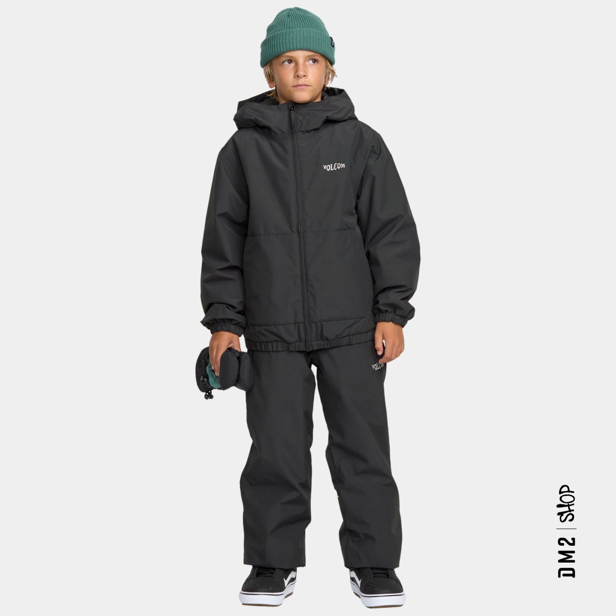 MANTEAU SNOW ISOLÉ - CHAOS FULL ZIP NOIR - JUNIOR