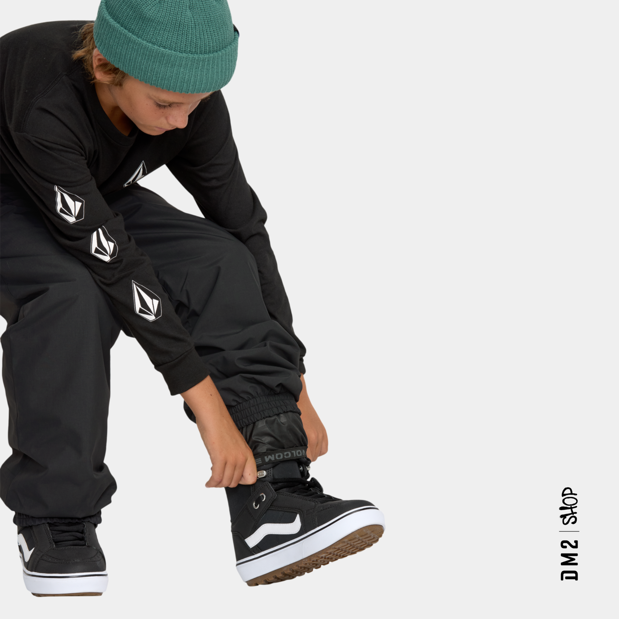 PANTALON SNOW ISOLÉ - JUNIOR - CHAOS NOIR