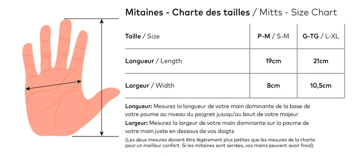 MITAINES HIVER UNISEXE, FREYA NOIR
