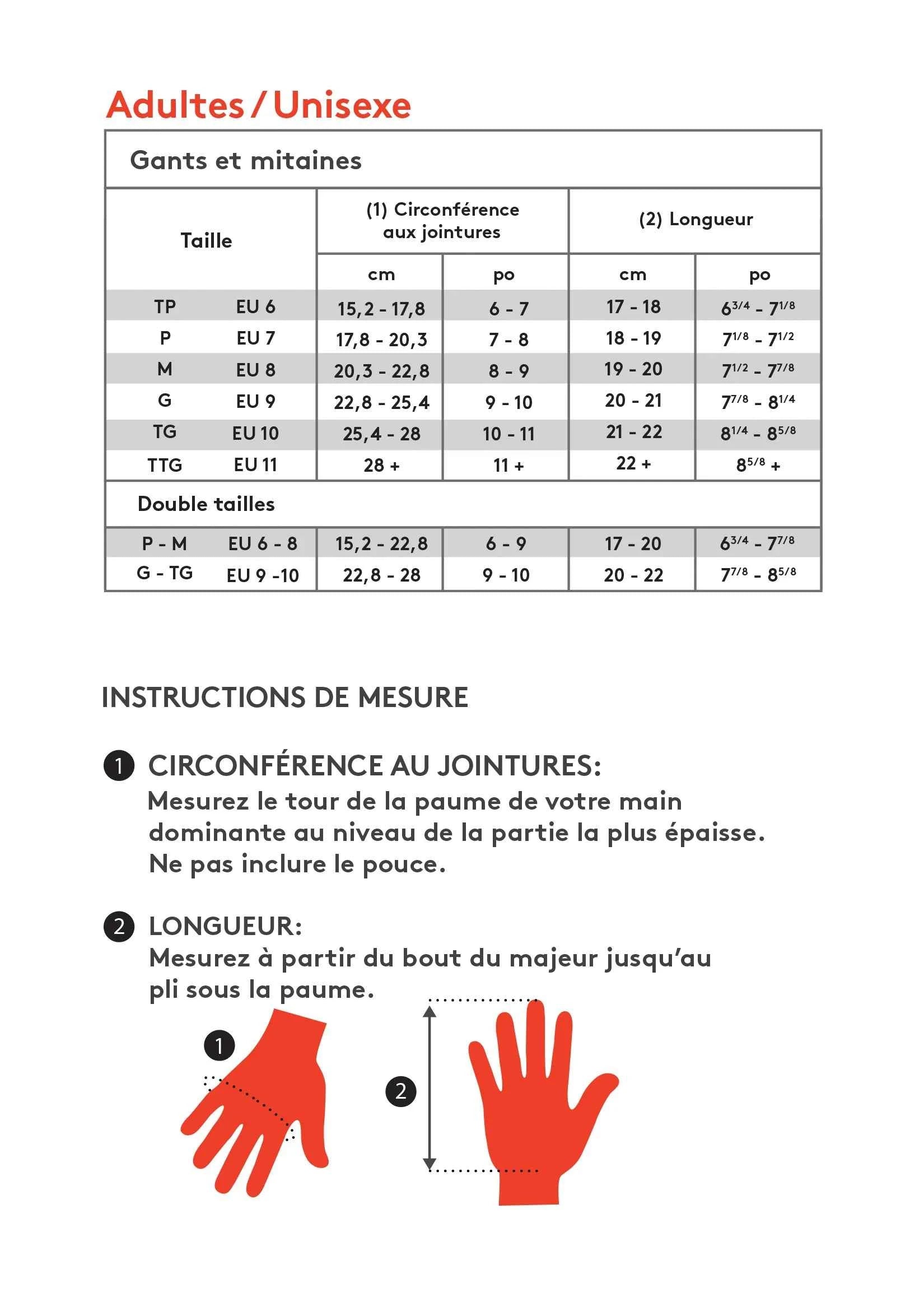 SOUS-GANTS CHAUFFANTS ADULTE, WARM UP