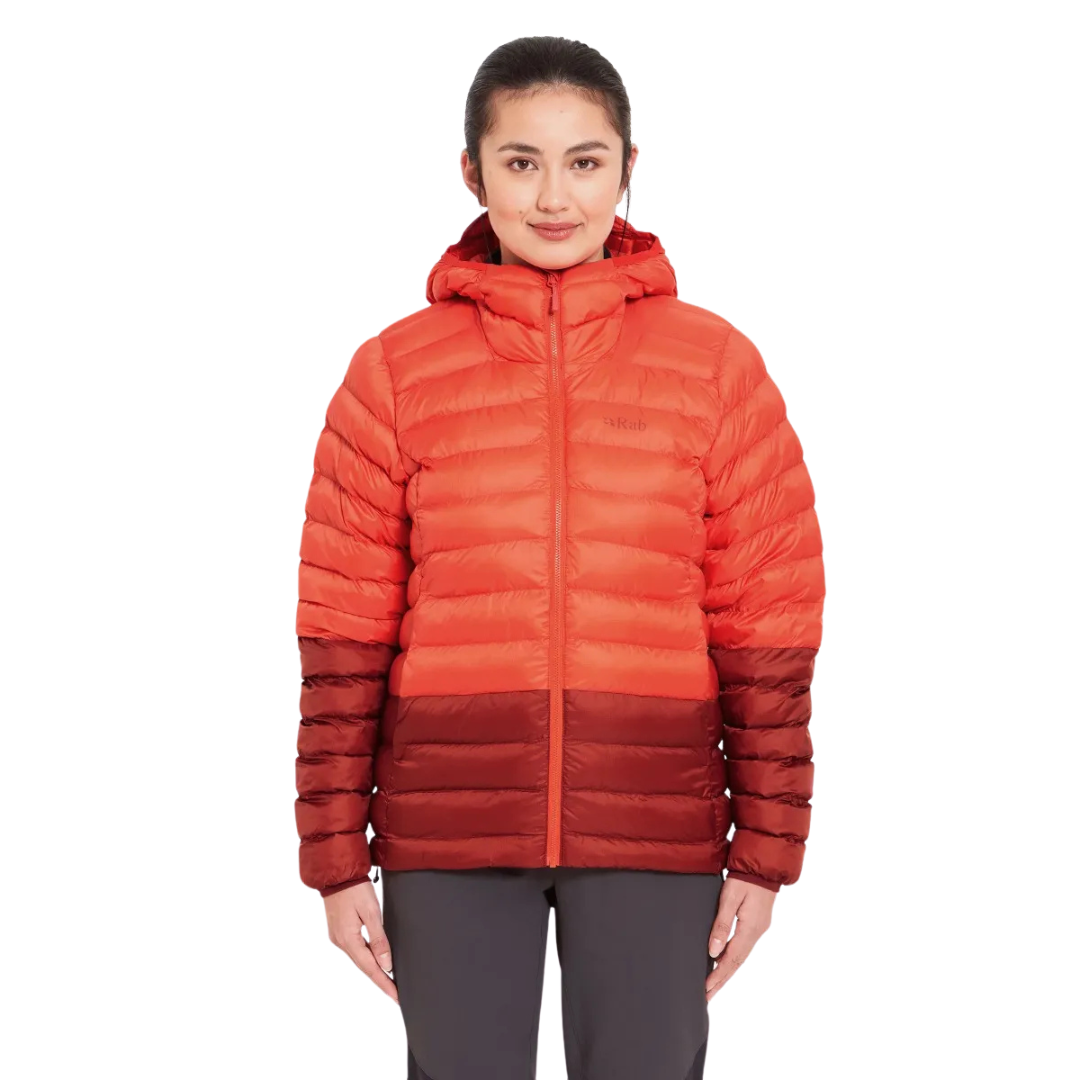 MANTEAU PRIMALOFT FEMME CIRRUS ALPINE ROUGE RGT QIP-26 RAB MAHEU GO SPORT DEVANT