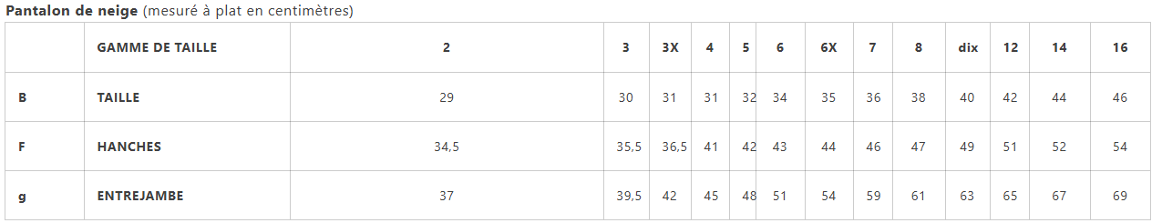 HABIT D'HIVER POUR ENFANT, (4 À 6X ANS)