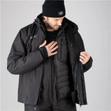 MANTEAU MOTONEIGE POUR HOMME, CONQUER NOIR