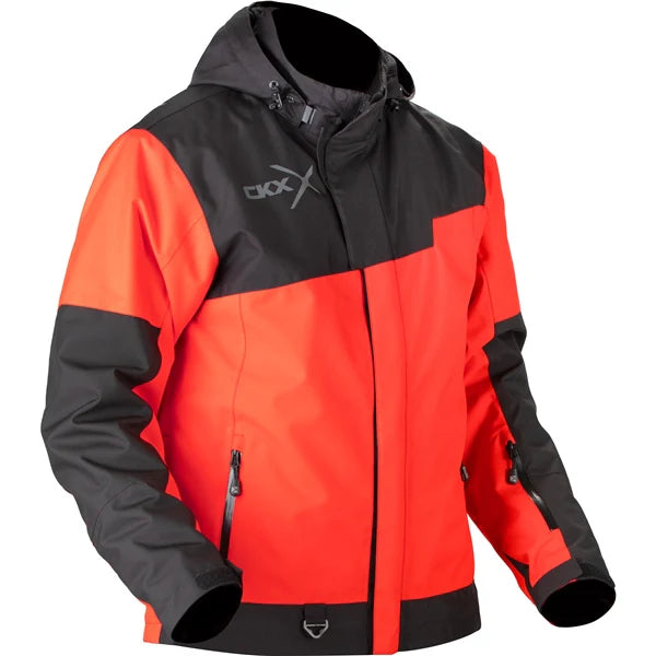 MANTEAU MOTONEIGE HOMME CONQUER ROUGE CKX MAHEU GO SPORT DEVANT 