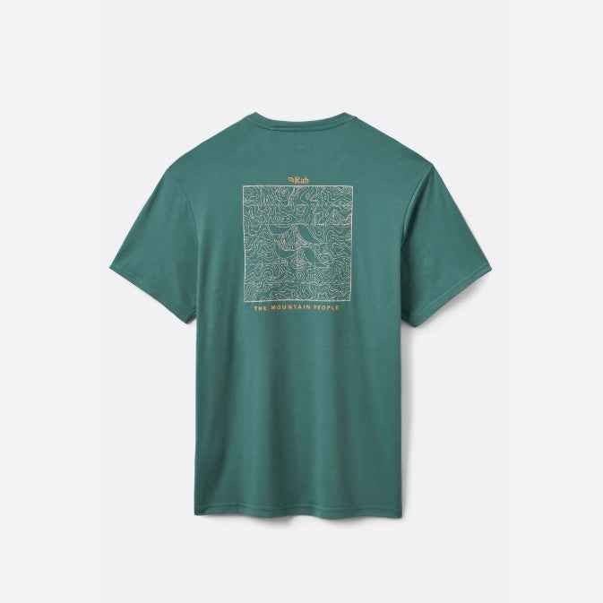 T-SHIRT POUR HOMME, CRIMP ELEVATION SAGE