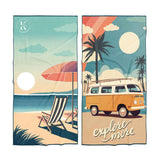 SERVIETTE DE PLAGE EN MICROFIBRE, DOUCE ÉVASION