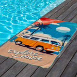 SERVIETTE DE PLAGE EN MICROFIBRE, DOUCE ÉVASION