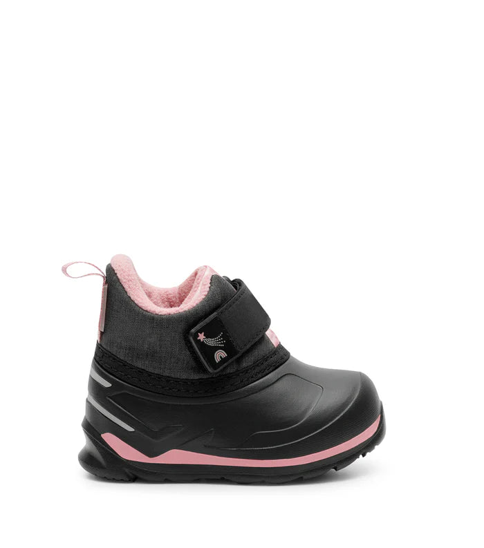 BOTTES MI-SAISON POUR TOUT-PETITS DUCKIES NOIR & ROSE 6 À 11 ACTON MAHEU GO SPORT CÔTÉ