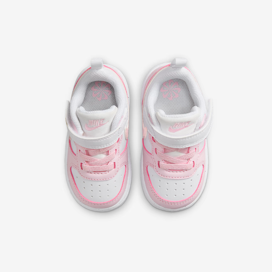 CHAUSSURE POUR TOUT-PETIT, COURT BOROUGH LOW BLANC & ROSE - Maheu Go Sport