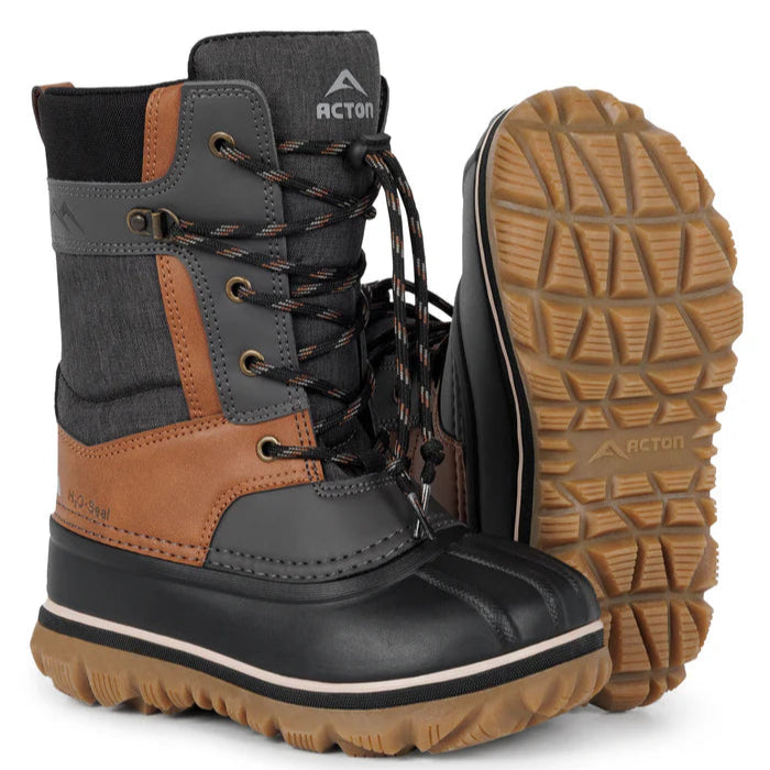 BOTTES HIVER JUNIOR ELECTRO TAN 13 À 7 A8399 J12 ACTON MAHEU GO SPORT PAIRE