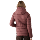 MANTEAU ISOLÉ DUVET FEMME LOLE EMELINE BAIE MAUVE LUW0976 P756 DOS MANNEQUIN