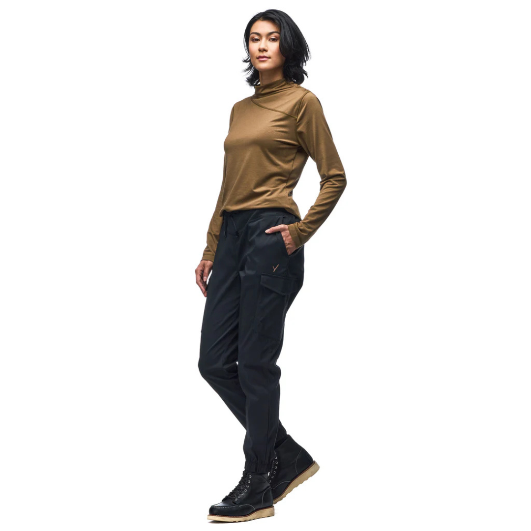 PANTALON CARGO FEMME ESTIRADA HV II NOIR INDYEVA MAHEU GO SPORT CÔTÉ