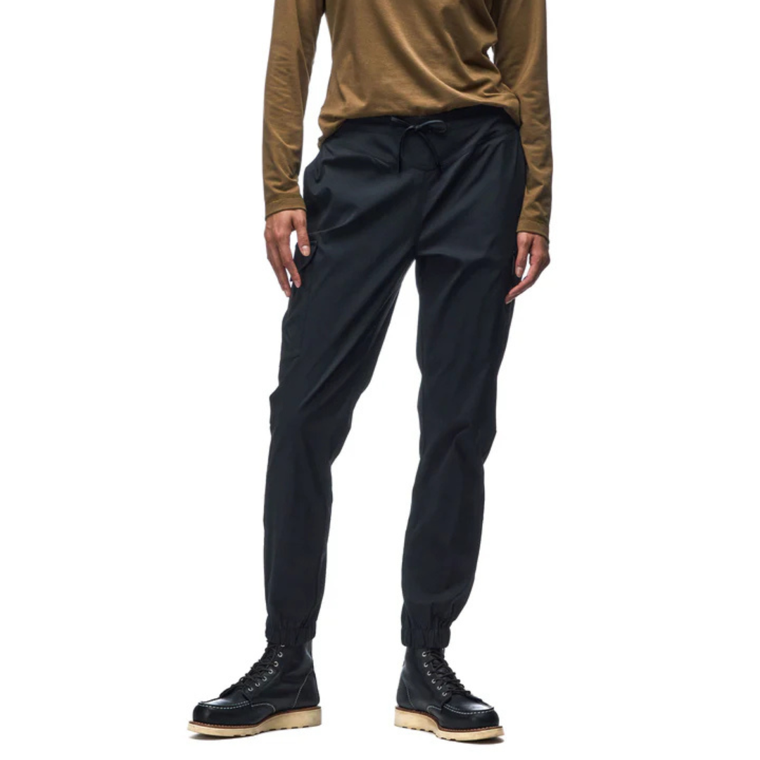 PANTALON CARGO FEMME ESTIRADA HV II NOIR INDYEVA MAHEU GO SPORT DEVANT