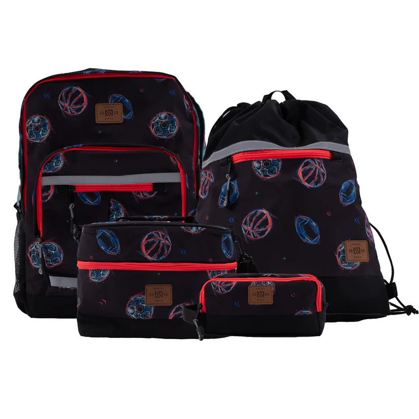 SAC À DOS NOIR À IMPRIMÉ SPORTS - Maheu Go Sport