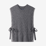 DÉBARDEUR FEMME TRICOT NOUÉ GRIS F25CML1833 HATLEY MAHEU GO SPORT DEVANT