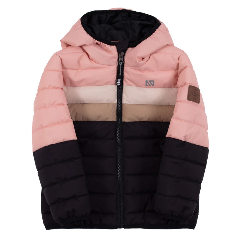 MANTEAU MATELASSÉ FILLE ROSE PÂLE 2 À 6 ANS F25M1250 2 NANO MAHEU GO SPORT DEVANT