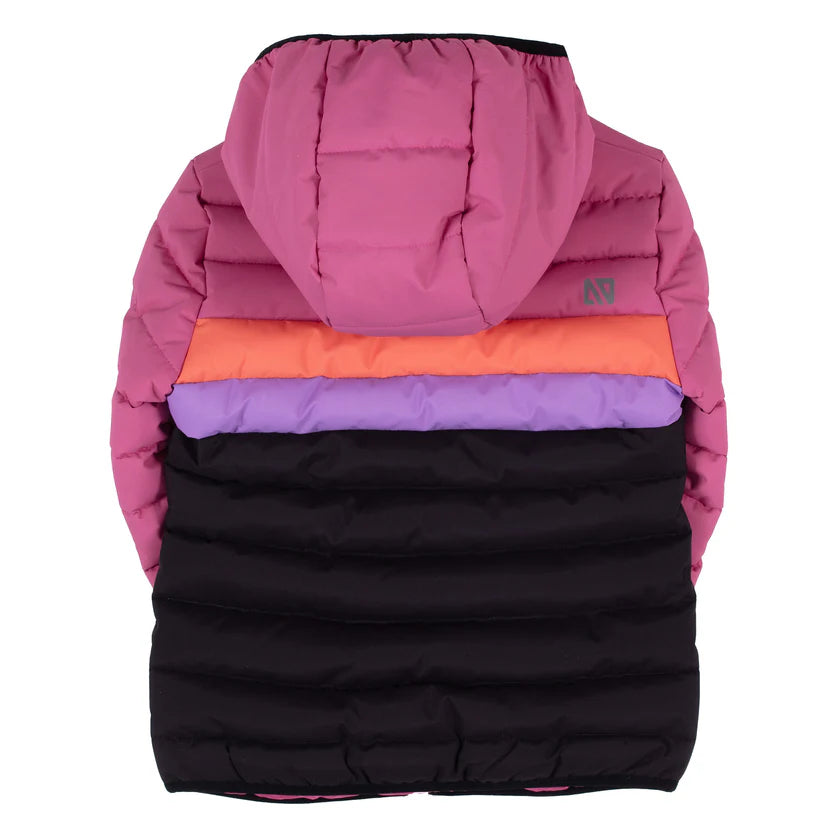 MANTEAU MATELASSÉ MI-SAISON FILLE ROSE 5 ET 6 ANS F25M1250 2 NANO MAHEU GO SPORT DOS
