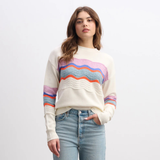 TRICOT FEMME POINTELLE À RAYURES F25PWL1840 HATLEY MAHEU GO SPORT DEVANT MANNEQUIN