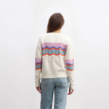 TRICOT POUR FEMME, POINTELLE À RAYURES