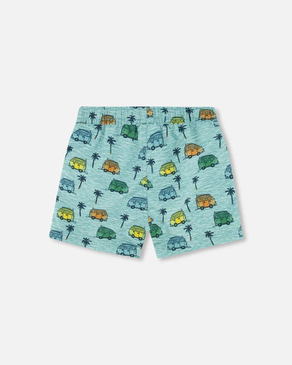 SHORT MAILLOT DE BAIN GARÇON, CARAVANE DE PLAGE (2 à 6 ans)