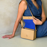 SHOULDER BAG, FARAH 24 CAMEL