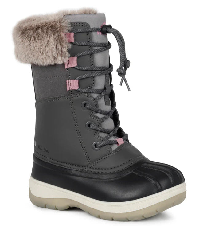 BOTTES HIVER JUNIOR FIZZ GRIS 1 À 5 A8401 J18 ACTON MAHEU GO SPORT ANGLE
