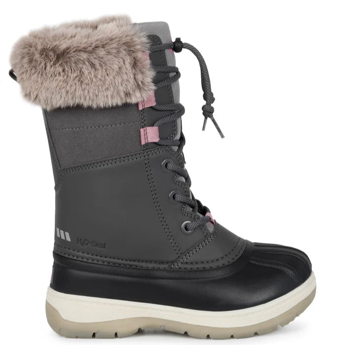 BOTTES HIVER JUNIOR FIZZ GRIS 1 À 5 A8401 J18 ACTON MAHEU GO SPORT CÔTÉ