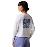 T-SHIRT MANCHES LONGUES COTOPAXI FEMME FLOWER PATCH BLANC S26474W1679 MAHEU GO SPORT DOS MANNEQUIN