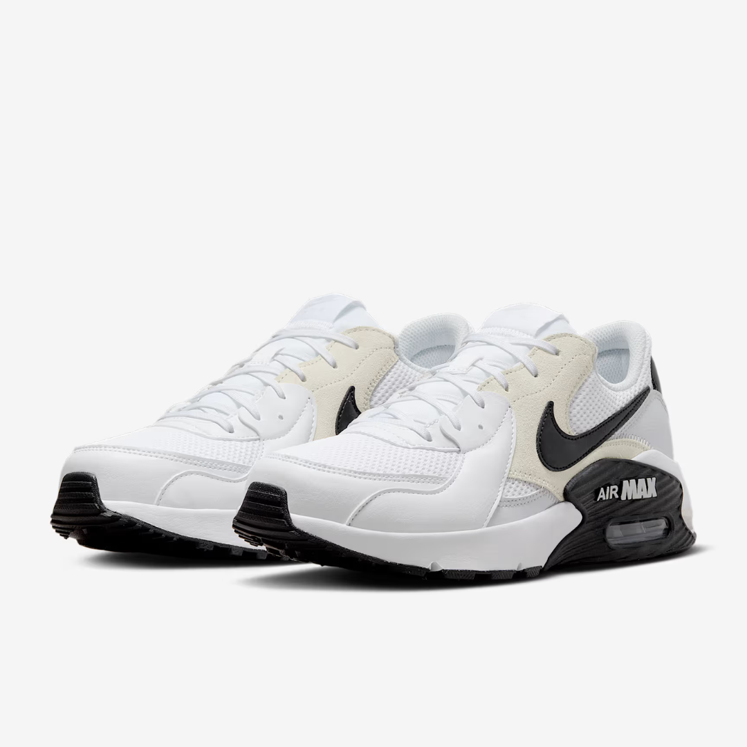 ESPADRILLE HOMME AIR MAX EXCEE BLANC PLATINE NOIR FN7304 100 NIKE MAHEU GO SPORT PAIRE ANGLE