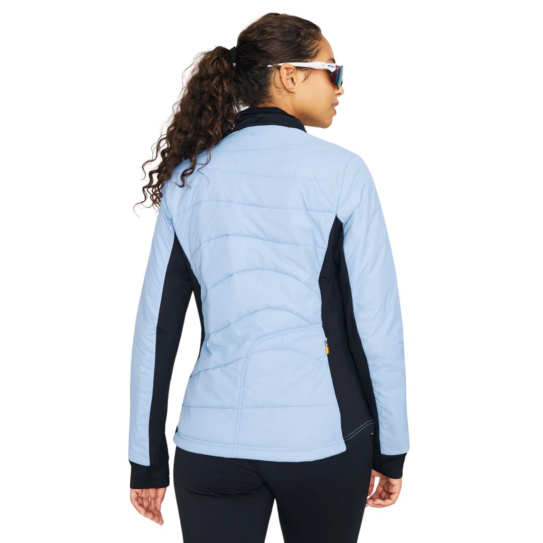 MANTEAU DE SKI DE FOND FEMME ALLURE BLEU LAVANDE FS50012 FOSFO MAHEU GO SPORT DOS