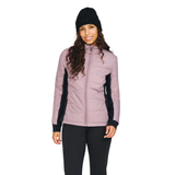 MANTEAU DE SKI DE FOND FEMME ALLURE MAUVE CENDRÉ FS50012 MAHEU GO SPORT