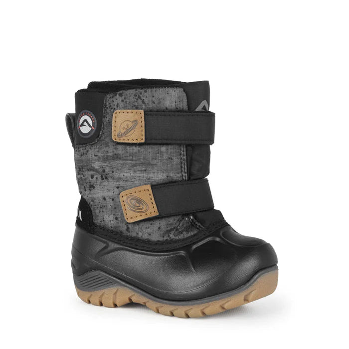 BOTTES HIVER TOUT-PETITS FUNKY NOIR & GRIS A8387 C11 ACTON MAHEU GO SPORT ANGLE