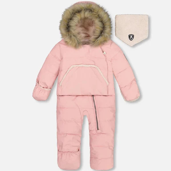 HABIT HIVER 1 PIECE BÉBÉ ROSE G10B701 637 DEUX PAR DEUX MAHEU GO SPORT DEVANT