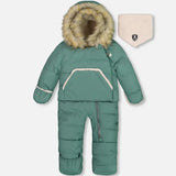 HABIT HIVER 1 PIECE BÉBÉ VERT PIN G10B701 475 deux par deux MAHEU GO SPORT DEVANT