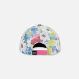 CASQUETTE ENFANT FLEURS BLANCHES ROSES VERTES G30VGC 048 DEUX PAR DEUX MAHEU GO SPORT DOS