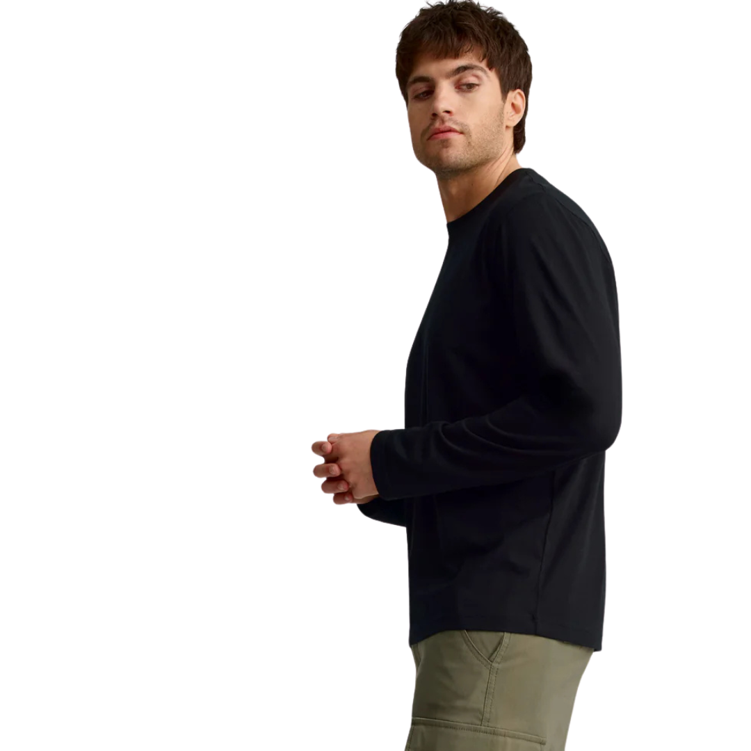 T-SHIRT MANCHES LONGUES HOMME LE DÉCONTRACTÉ NOIR G4510 HORS LA LOI MAHEU GO SPORT CÔTÉ