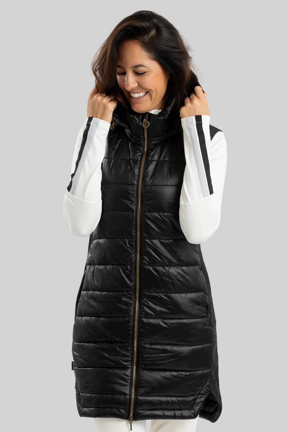 WOMEN'S QUILTED JACKET, GLORIA BLACK