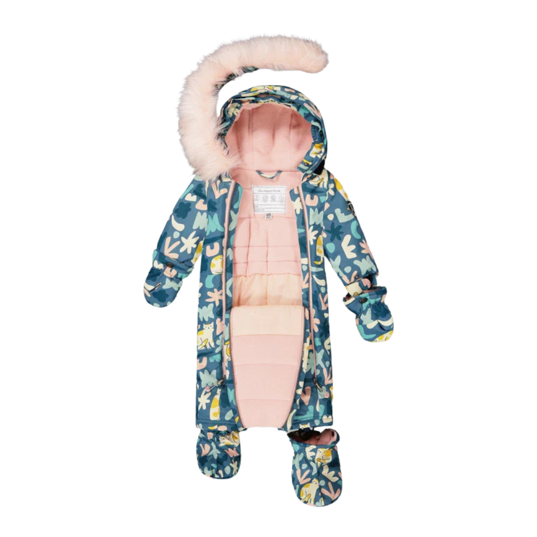 HABIT D'HIVER 1 PIÈCE BÉBÉ, IMPRIMÉ CHATS (12 À 30 MOIS) - Maheu Go Sport