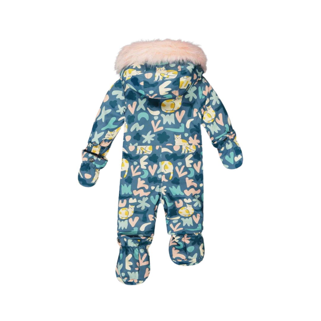 HABIT D'HIVER 1 PIÈCE BÉBÉ, IMPRIMÉ CHATS (12 À 30 MOIS) - Maheu Go Sport
