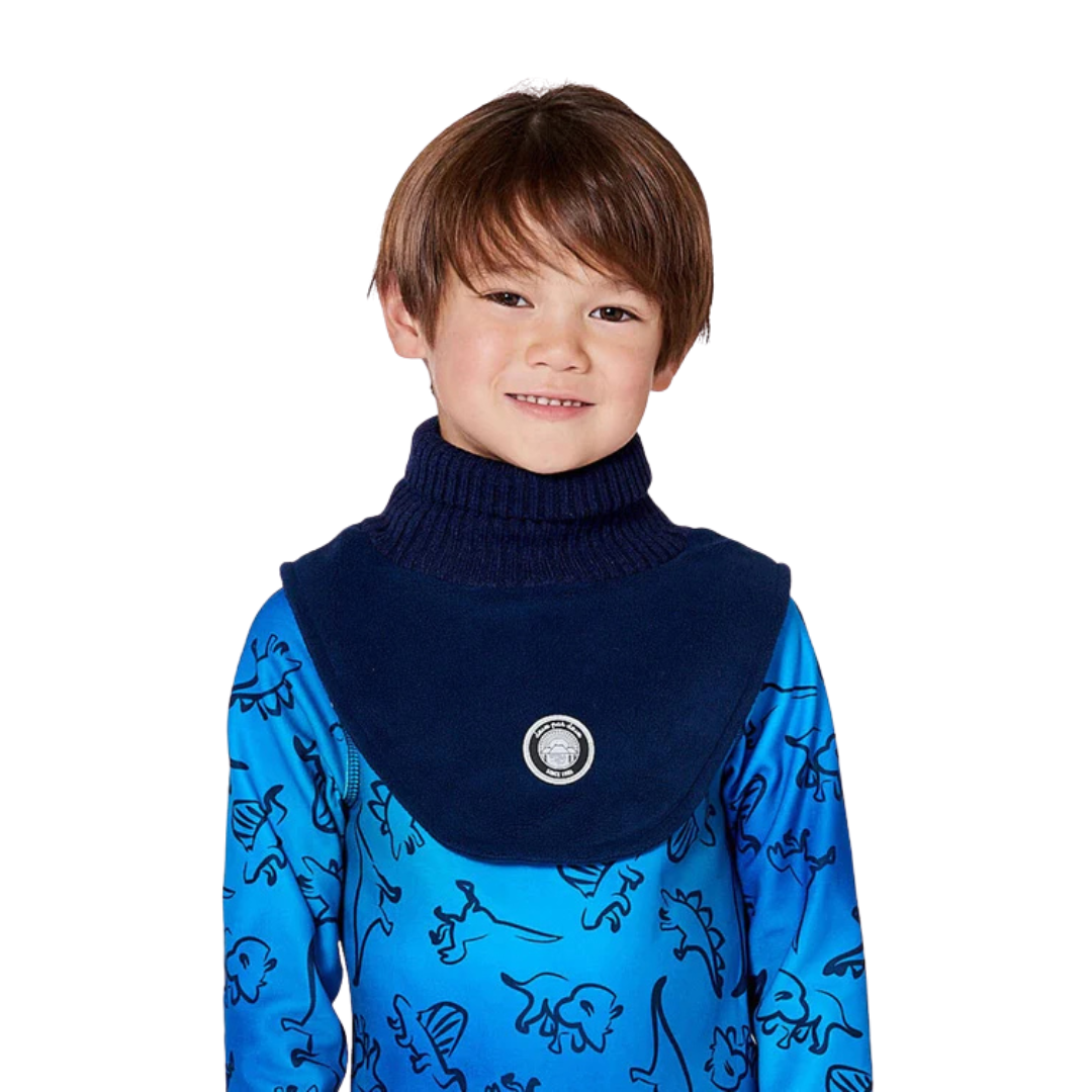 CACHE-COU POLAIRE TRICOT MARINE (2 À 14 ANS) H10XCOL 479 DEUX PAR DEUX MAHEU GO SPORT DEVANT MANNEQUIN