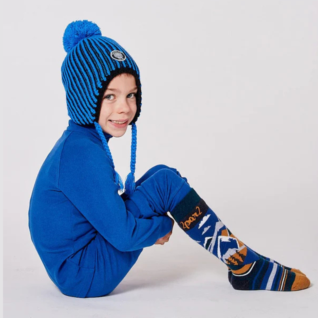 CHAUSSETTES DE SKI POUR ENFANT SARCELLE H10XS 394 DEUX PAR DEUX MAHEU GO SPORT MANNEQUIN