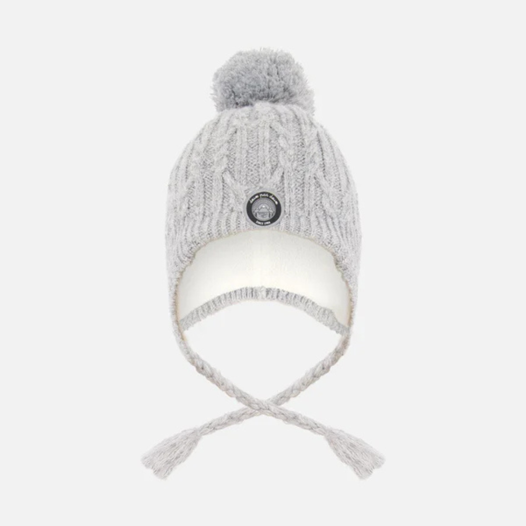 TUQUE OREILLES DOUBLÉE ENFANT GRIS H10XT1 194 DEUX PAR DEUX MAHEU GO SPORT DEVANT