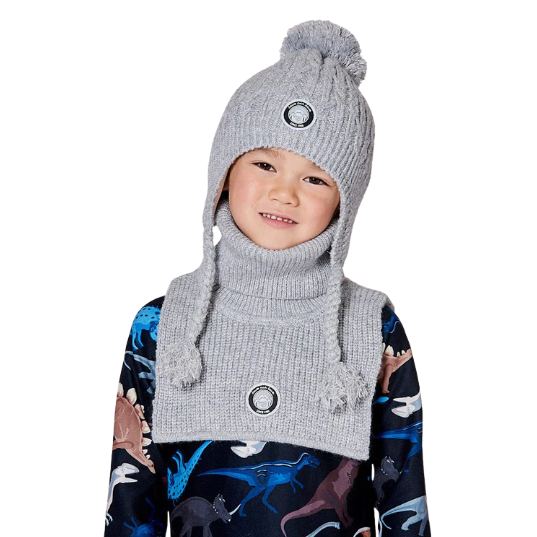 CACHE-COU EN TRICOT GRISE (6 mois À 14 ans) H10XT3 194 DEUX PAR DEUX MAHEU GO SPORT DEVANT MANNEQUIN