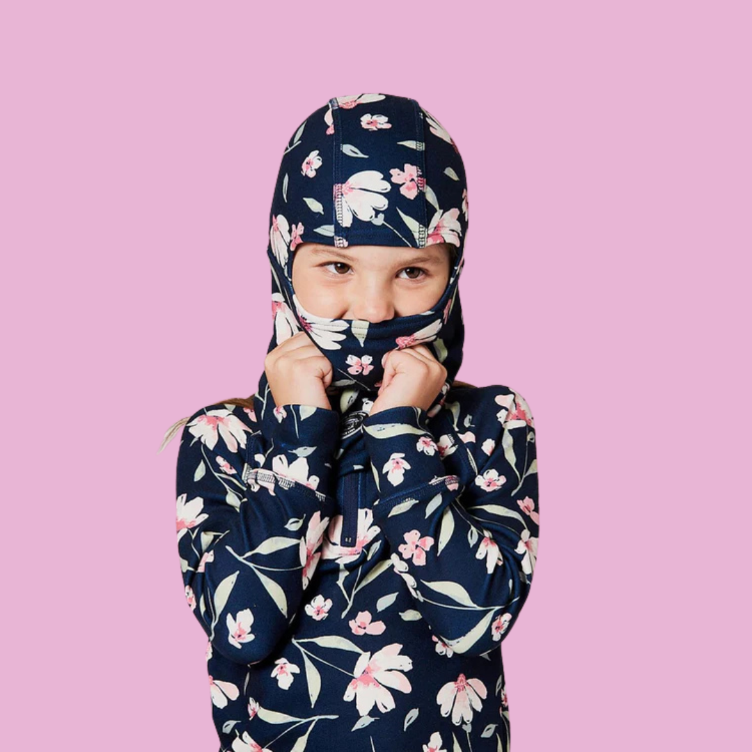 PASSE-MONTAGNE EN JERSEY IMPRIMÉS FLEURS H10YBAL 016 DEUX PAR DEUX MAHEU GO SPORT DEVANT MANNEQUIN