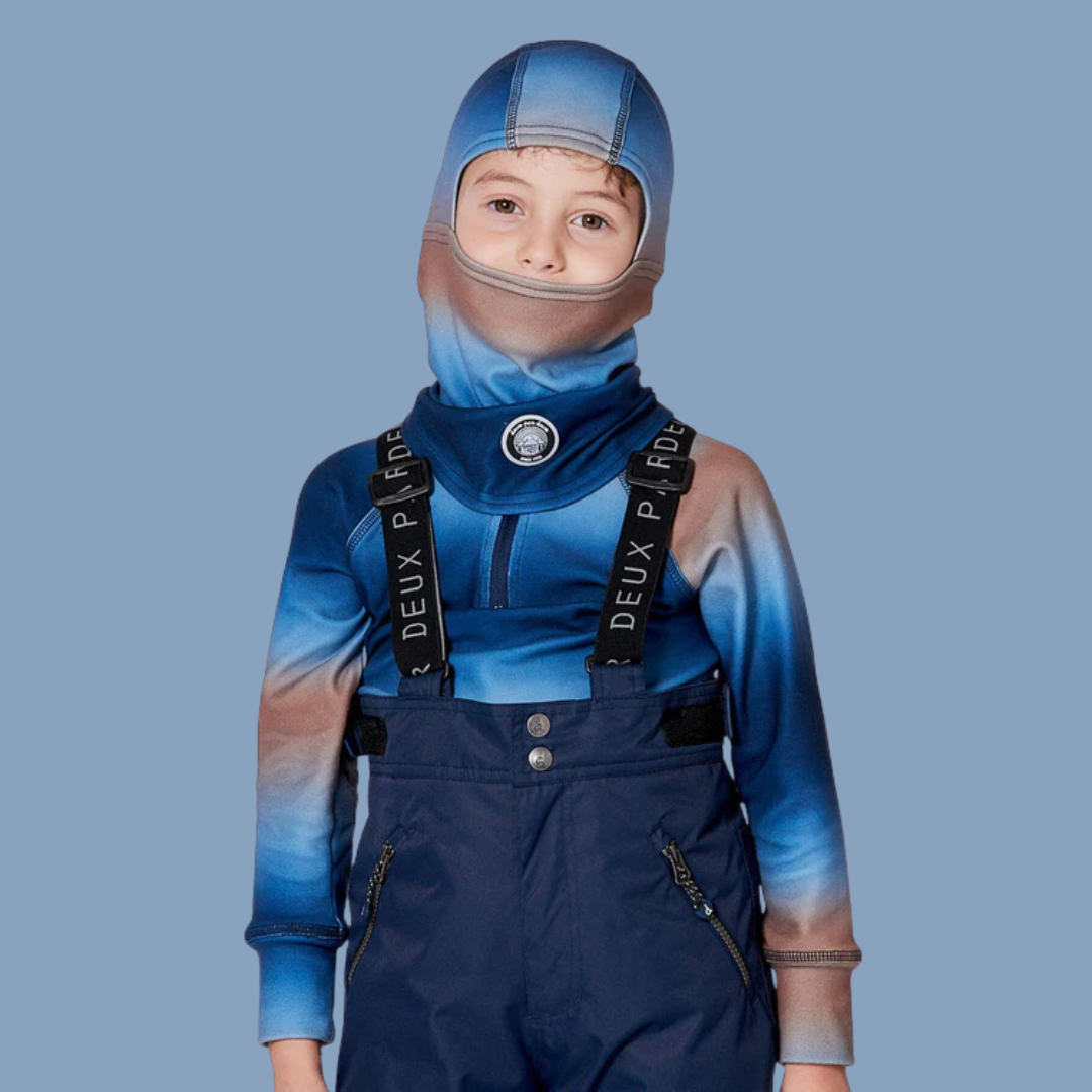 PASSE-MONTAGNE JERSEY DÉGRADÉ BLEU & BEIGE H10YBAL 034 DEUX PAR DEUX MAHEU GO SPORT DEVANT MANNEQUIN